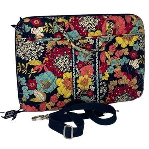 VERA BRADLEY Happy Snails Hardside Laptop Case w:Detachable Shoulder Strap